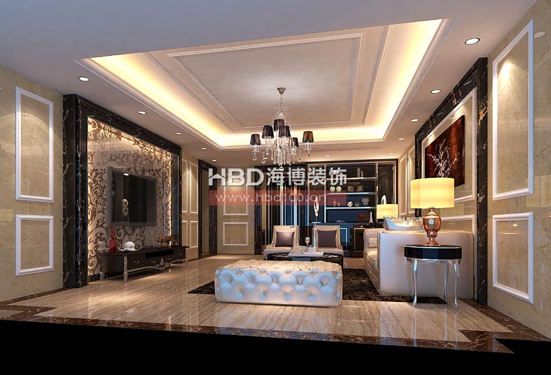 濱江中路別墅裝修設(shè)計,客廳裝修效果圖.jpg