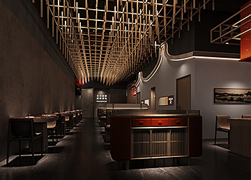 廣州餐廳裝修設計 潮食門潮式圍爐 廣州餐廳裝修設計 潮食門潮式圍爐